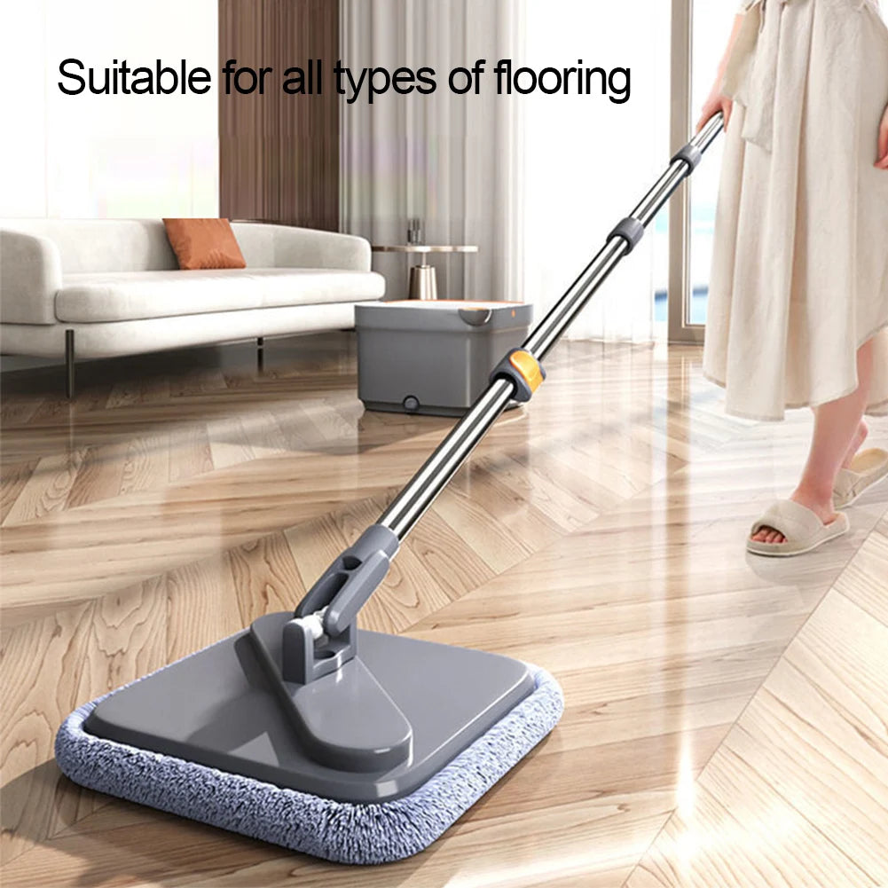360° Spin Mop & Bucket Set – Hands-Free Squeeze Floor Cleaner Spin Mop Set Richie's