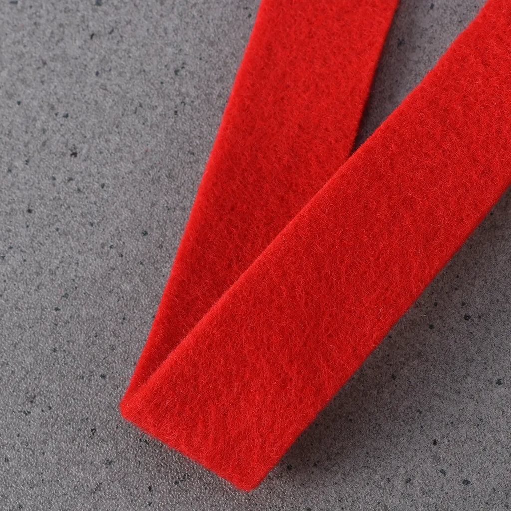 5M Red Wool Felt Ribbon for DIY Crafts & Christmas Decor Felt Craft Ribbon Richie's
