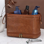 Leather Hanging Dopp Kit Toiletry Bag for Men & Women Hanging Toiletry Bag Richie's