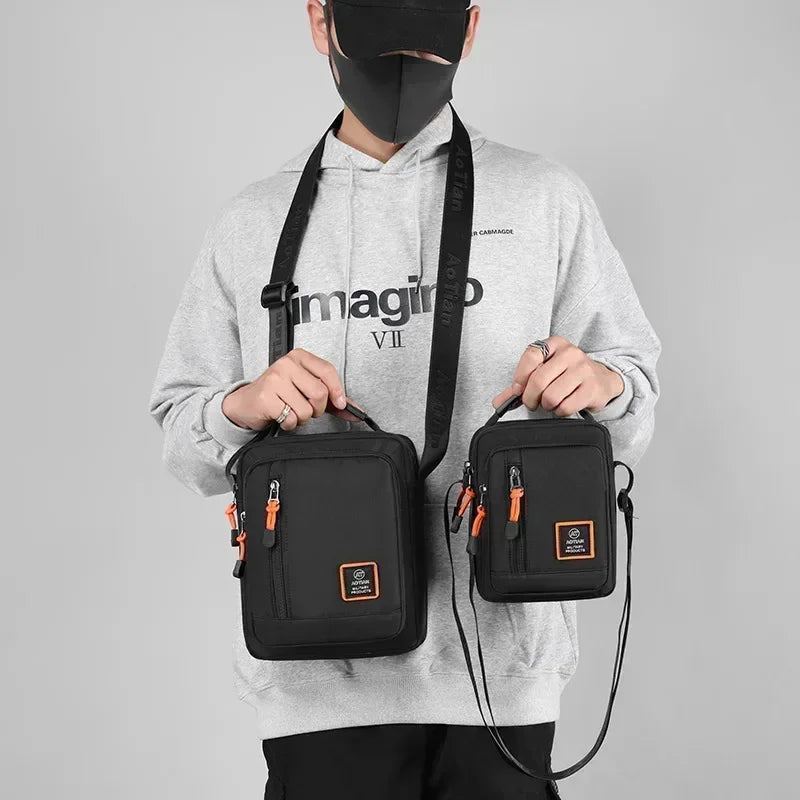 Men's Nylon Crossbody Messenger Bag – Casual Shoulder Handbag Men's Crossbody Bag Richie's