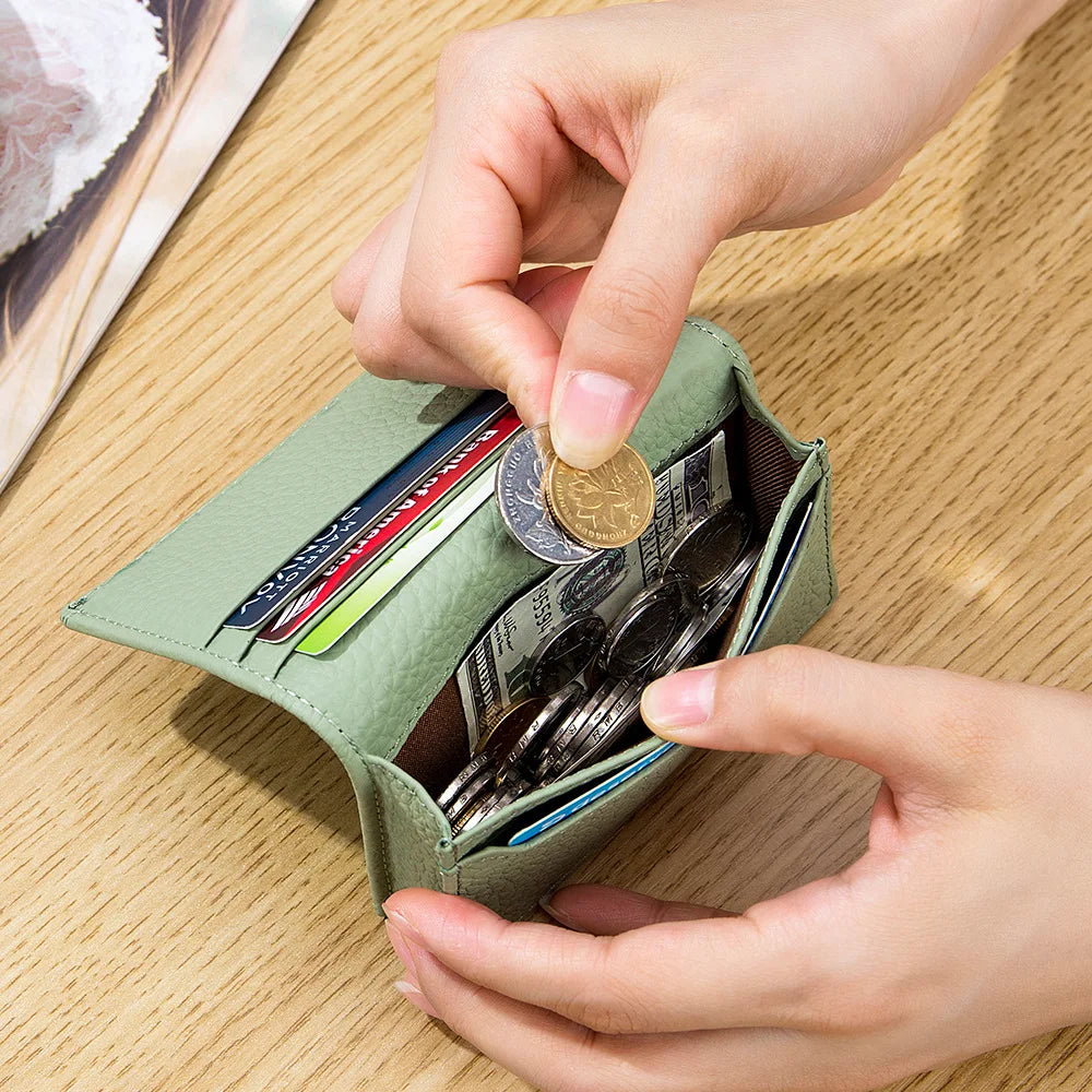 Genuine Leather Card Holder Wallet & Coin Purse – Unisex Leather Card Wallet Richie's