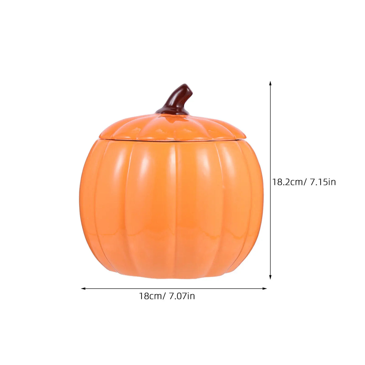 Pumpkin Ceramic Soup Bowl with Lid | Microwave & Oven Safe Ceramic Soup Bowl Richie's
