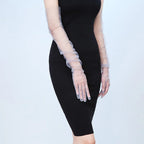 Women's Lace Tulle Long Gloves – Wedding, Prom & Party Bridal Lace Gloves Richie's