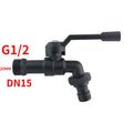 Black Brass Anti-Freeze Outdoor Faucet Dual Outlet 3/4 Inch Outdoor Garden Faucet Richie's DN15 Single outlet