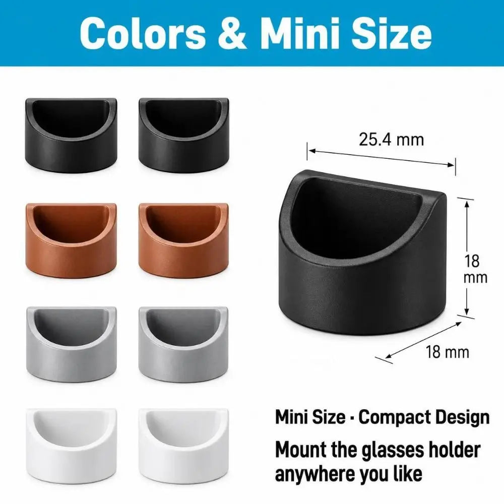 6-Pack Adhesive Glasses Holder Wall Mount Sunglass Organizer Glasses Organizer Richie's
