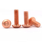 Red Copper Hex Socket Machine Screws M2–M8 | T2 Round Head Copper Machine Screws Richie's 20PCS M3 40mm