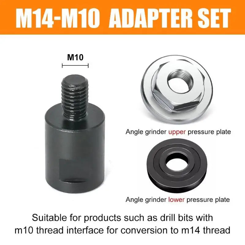 M10 to M14 Angle Grinder Thread Adapter – High Speed Steel Grinder Thread Adapter Richie's A1