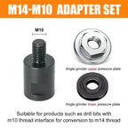 M10 to M14 Angle Grinder Thread Adapter – High Speed Steel Grinder Thread Adapter Richie's A1
