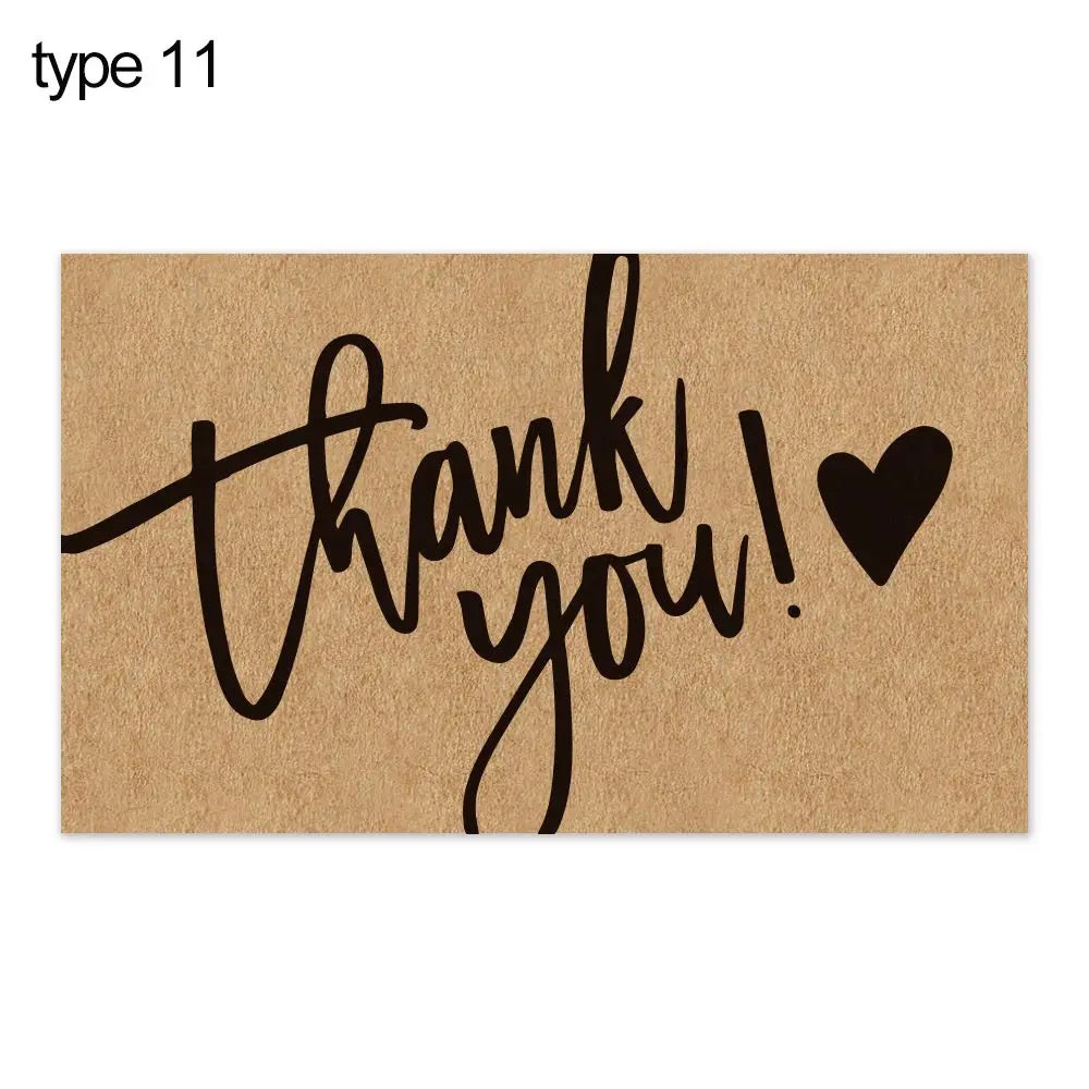 Kraft Paper Thank You Cards for Small Business – 30 Pack Thank You Cards Richie's type 11