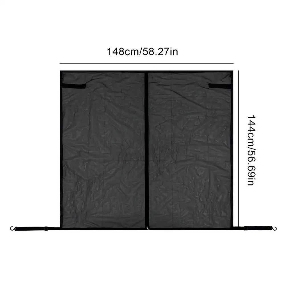 Magnetic Tailgate Mesh Net 58x57" – UV Bug Screen for Trucks Tailgate Mesh Screen Richie's Black