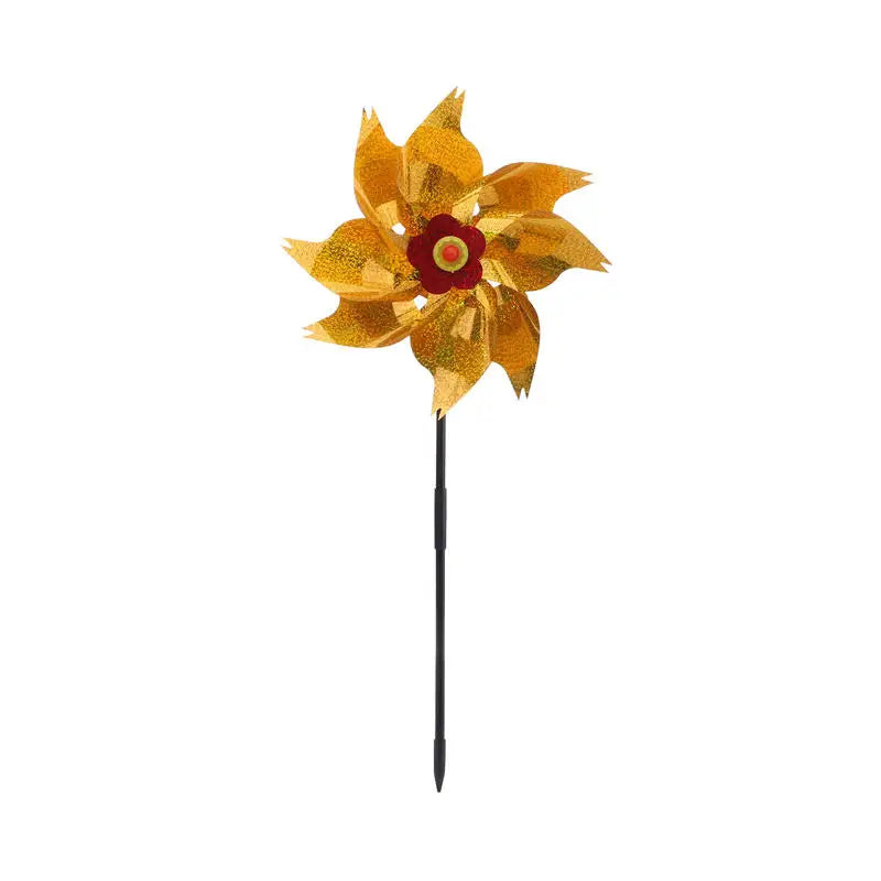 Reflective Bird Repeller Pinwheel Windmill Spinner Garden Decor Bird Deterrent Spinner Richie's golden