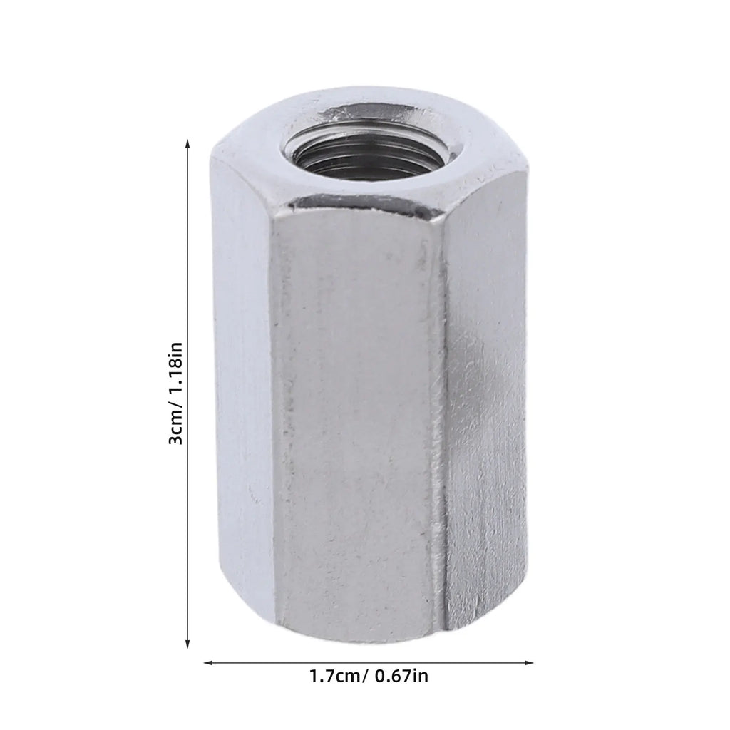 20Pcs M10 Stainless Steel Hex Coupling Nuts – Rod Connector Hex Coupling Nuts Richie's