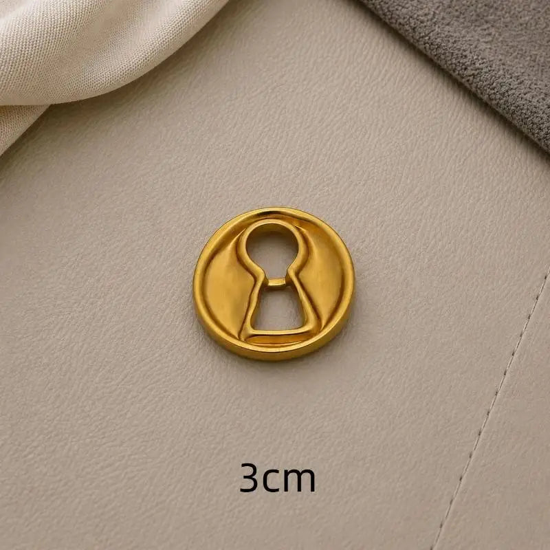 Eye-Shaped Shank Button – Creative Alloy Sweater Accessory