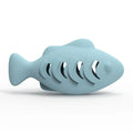 Interactive Cat Treat Dispenser Toy – Fish-Shaped Silicone Feeder Cat Treat Dispenser Richie's blue