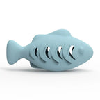 Interactive Cat Treat Dispenser Toy – Fish-Shaped Silicone Feeder Cat Treat Dispenser Richie's blue