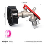 Brass IBC Tank Valve Faucet with Lock – 1/2 Inch Water Tap IBC Tank Valve Richie's A10