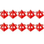 10 Pcs Pyramid Painting Stands – Mini Cone Canvas Risers Painting Stands Richie's 10PCS red