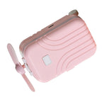 Mini USB Handheld Fan with LED Light & Mirror – Pink Portable Handheld Fan Richie's Default Title