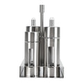 304 Stainless Steel Oil Dispenser Bottle Set with Stand 80ml Oil Vinegar Cruet Set Richie's 4pcs