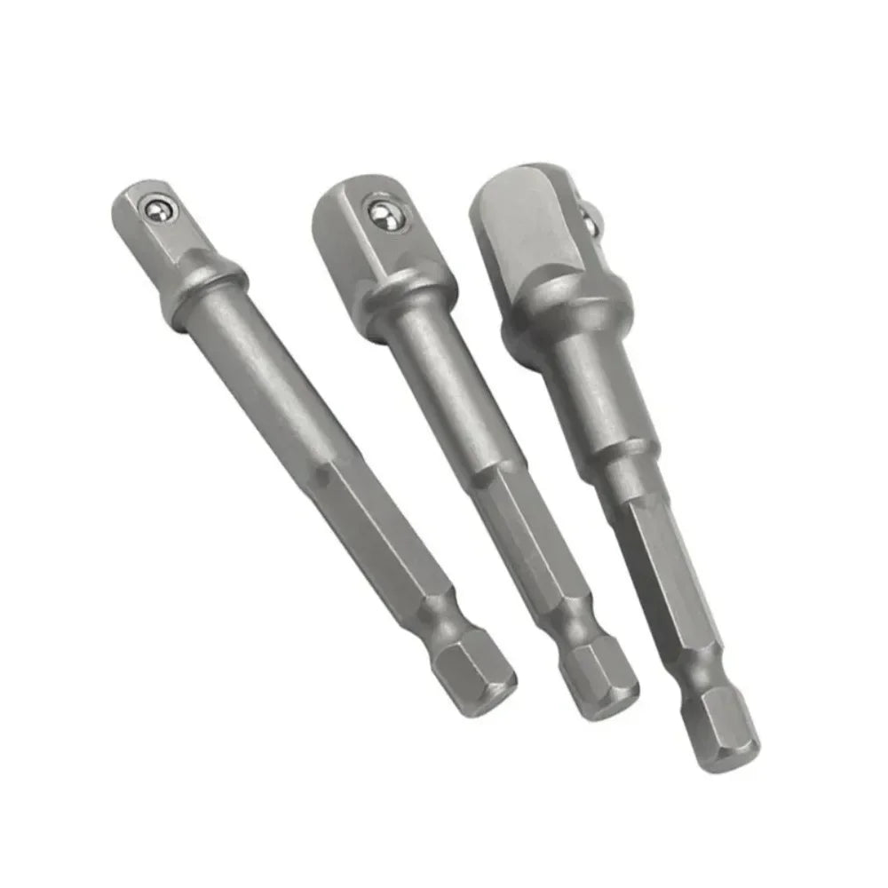 Chrome Vanadium Socket Adapter Set – Hex Shank 1/4" 3/8" 1/2" Socket Adapter Set Richie's