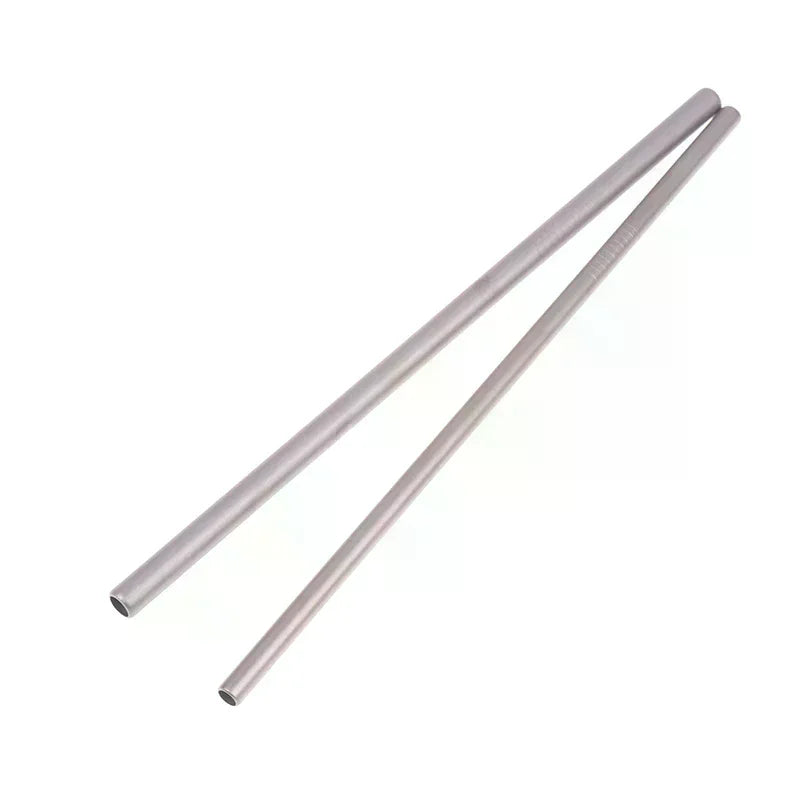 Pure Titanium Reusable Drinking Straws with Cleaning Brush Titanium Drinking Straws Richie's