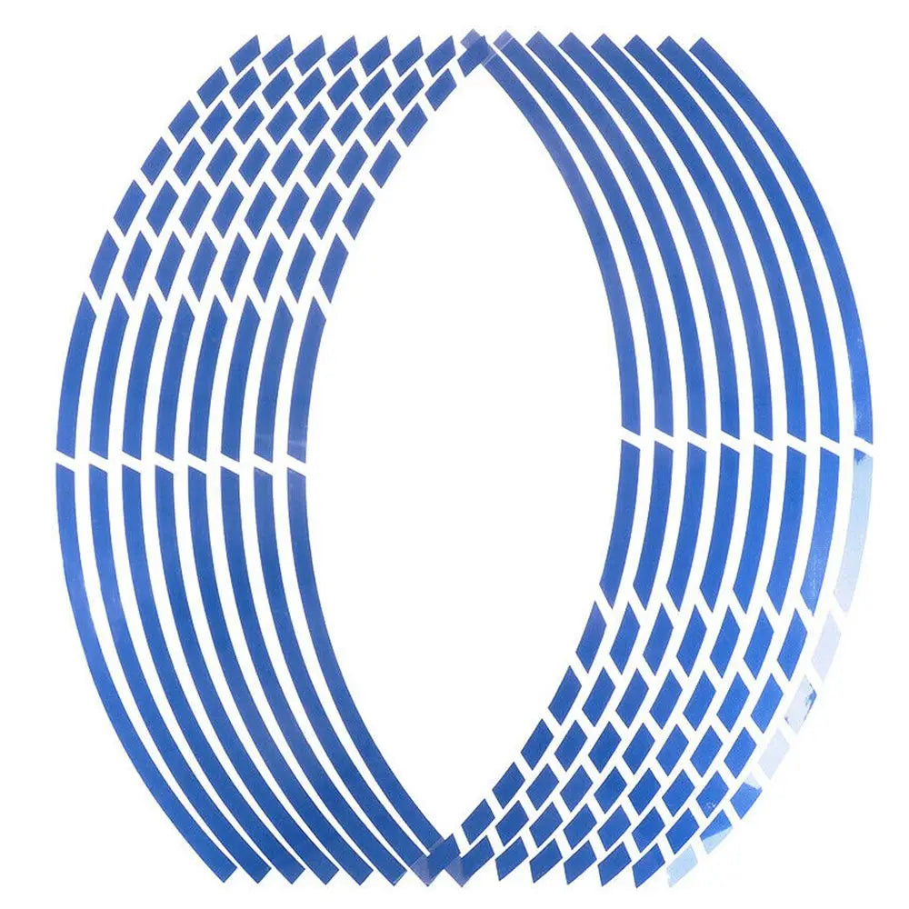 Reflective Wheel Rim Tape Sticker Strips for Motorcycle & Bike Wheel Rim Sticker Richie's blue