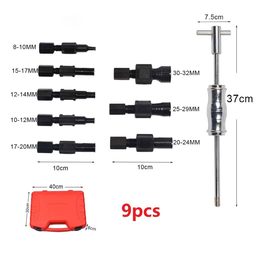 Slide Hammer Internal Bearing Puller Blind Hole Kit 9/10 PCS Bearing Puller Kit Richie's 9pcs