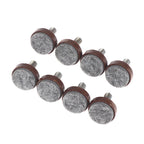 Adjustable Felt Furniture Leg Pads M6 M8 Anti-Slip Screws 4/8Pcs Furniture Leg Pads Richie's 8Pcs Brown M8x25x20
