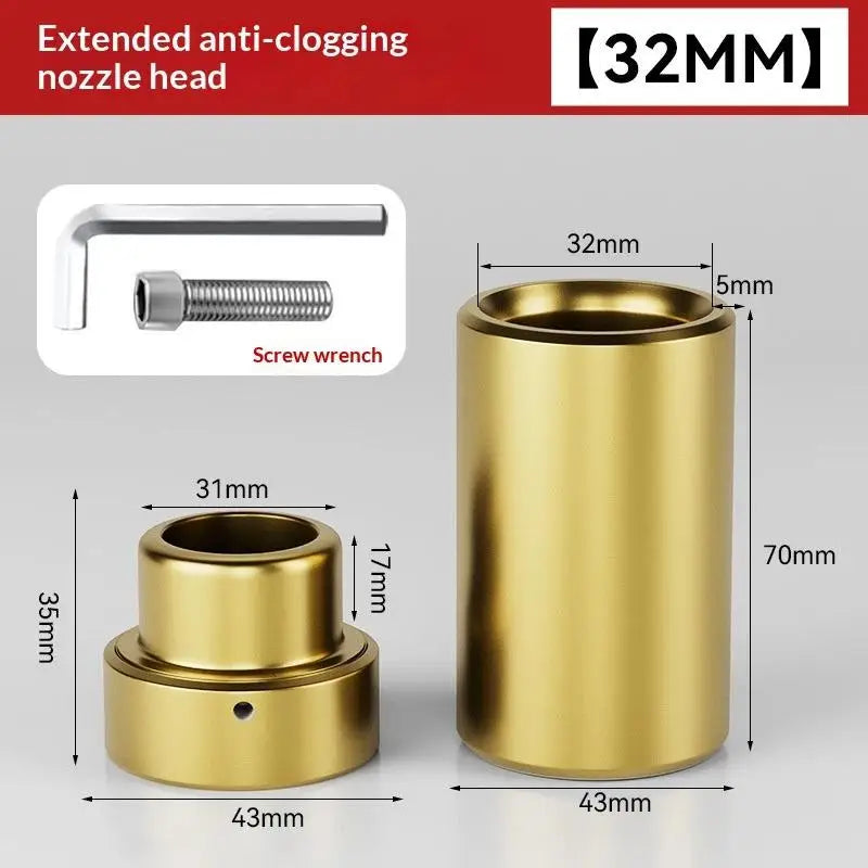 Extended Non-Stick PPR Hot Melt Die Head – 70mm Pipe Welder Pipe Welding Tool Richie's 32mm