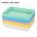 2-Pack Plastic Storage Trays for Crafts, Sand, Painting & Home Plastic Storage Tray Richie's Random Color 2pcs