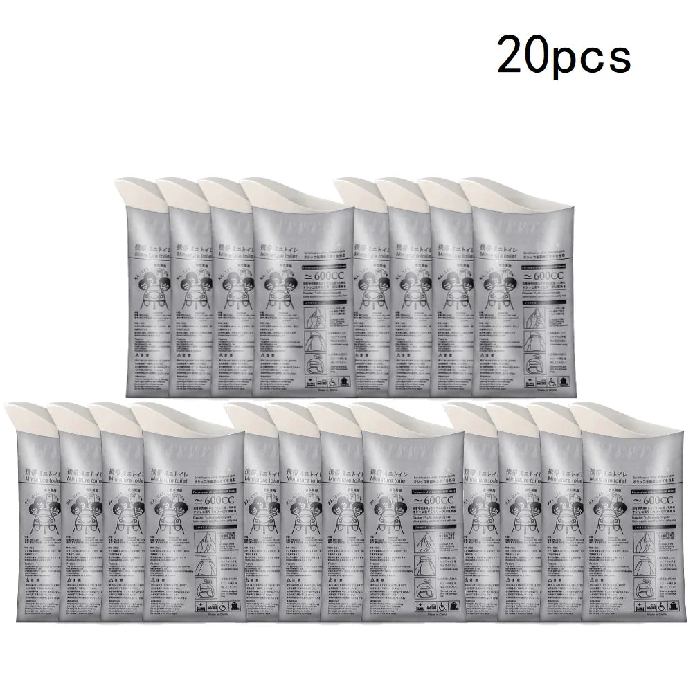 Portable Emergency Urine Bags 600ml Travel Urinal Bags 4–20 Pack Emergency Urinal Bag Richie's 20PCS
