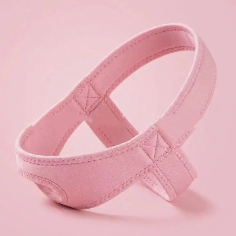 Adjustable Anti-Snoring Chin Strap | Soft Breathable Sleep Aid Anti-Snoring Chin Strap Richie's Pink