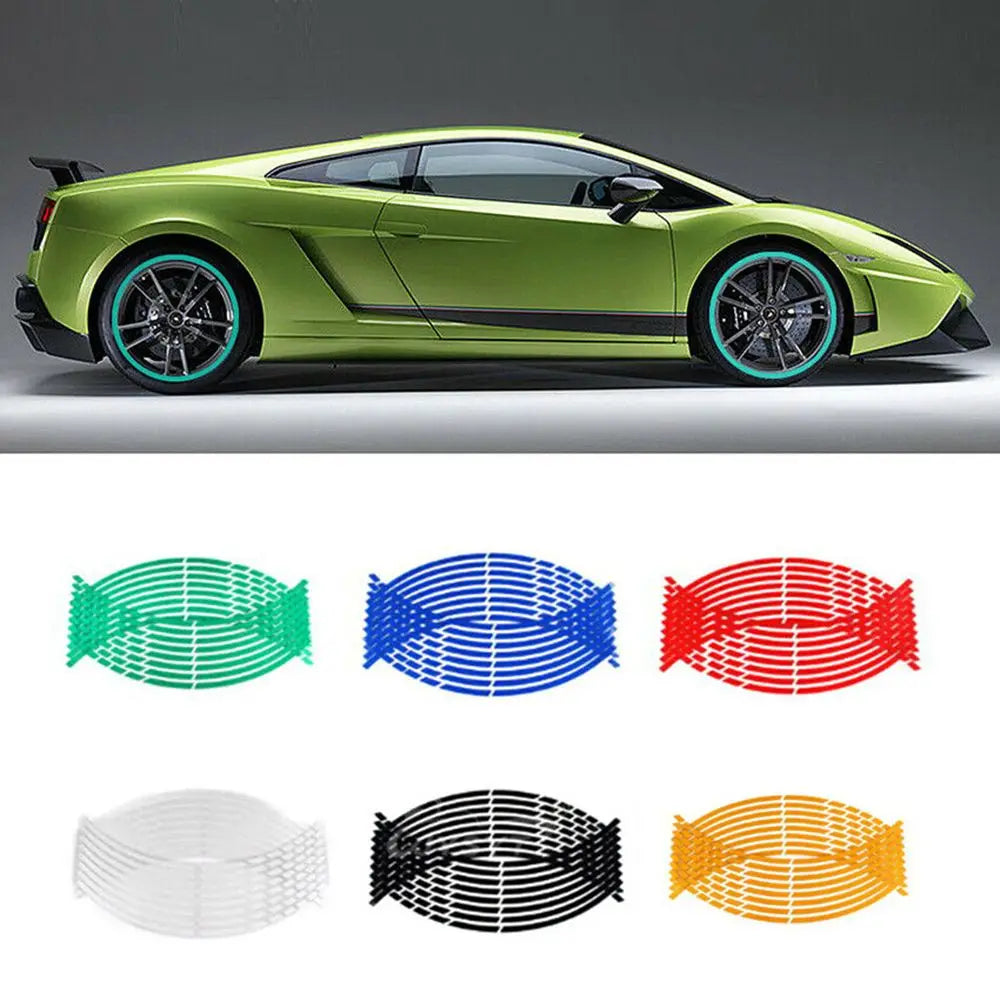 Reflective Wheel Rim Tape Sticker Strips for Motorcycle & Bike Wheel Rim Sticker Richie's