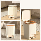Large Lidded Trash Can 9L/12L – Leak-Proof PP Wastebasket Lidded Trash Can Richie's