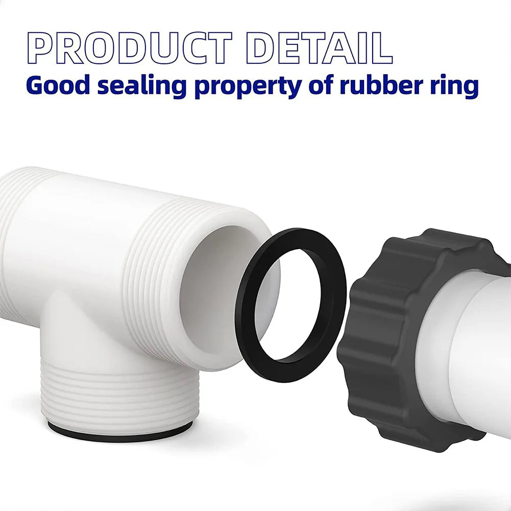 Pool Hose T Splitter 1.5" with 3 L Rings | Pump Adapter Pool Hose Splitter Richie's