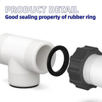 Pool Hose T Splitter 1.5" with 3 L Rings | Pump Adapter Pool Hose Splitter Richie's