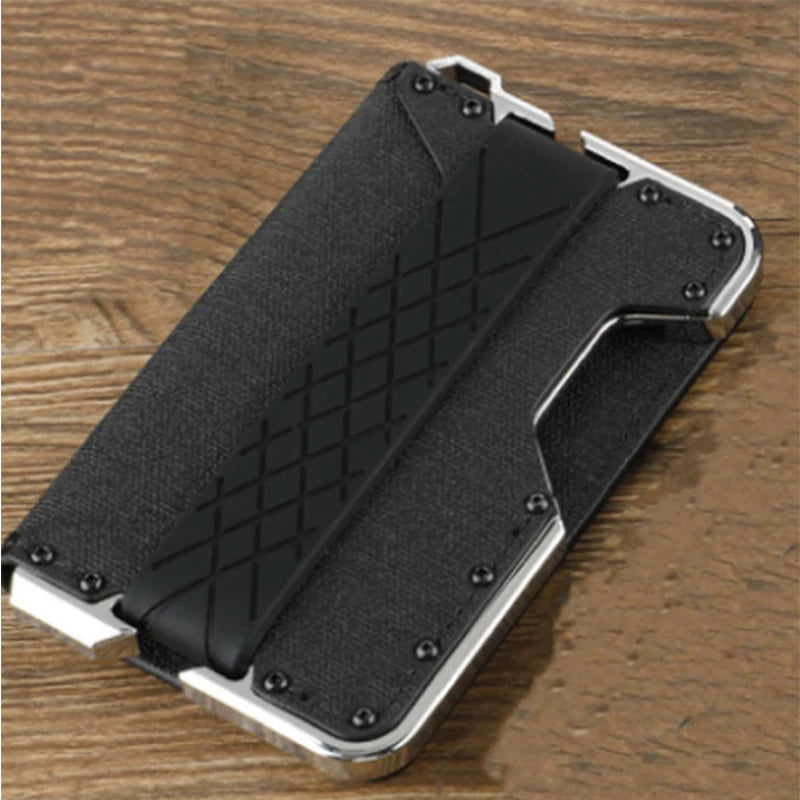 Zeeker Slim RFID Bifold Wallet for Men – Aluminum Money Clip Men's Bifold Wallet Richie's silvery