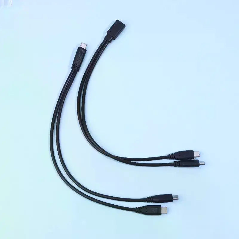 USB-C Cable Splitter 1 to 2 Type-C Power Adapter 3A 15W USB-C Cable Splitter Richie's