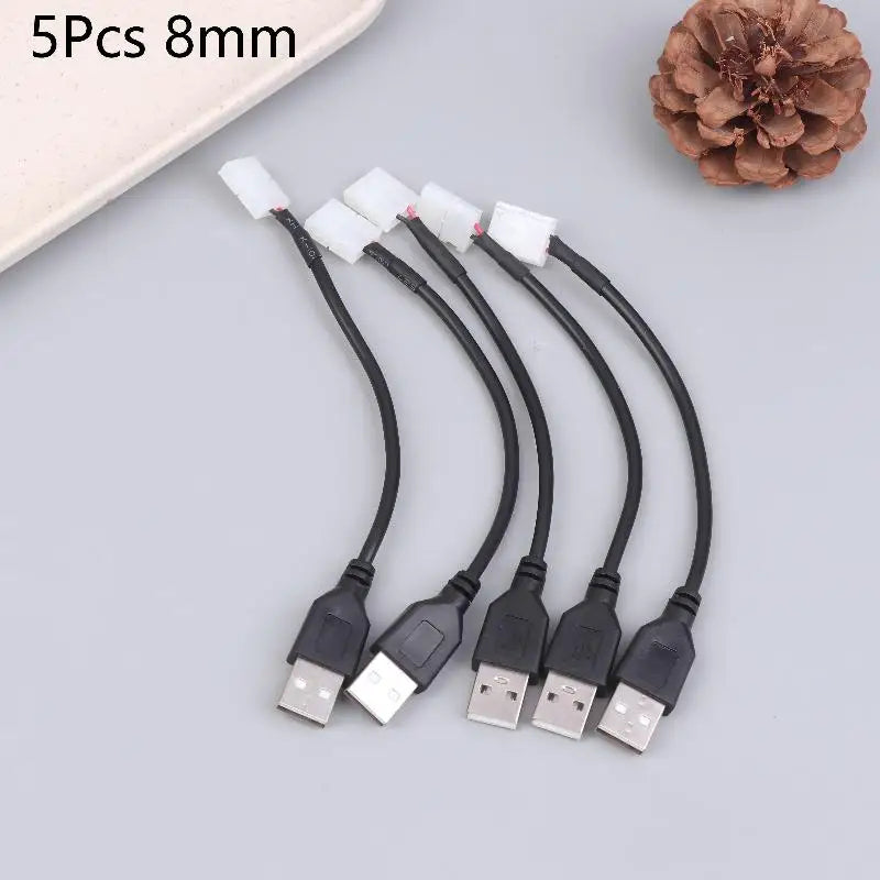 USB to 2-Pin LED Strip Connector 8mm 10mm No-Weld 5/10Pcs LED Strip Connector Richie's A1 5Pcs 8mm