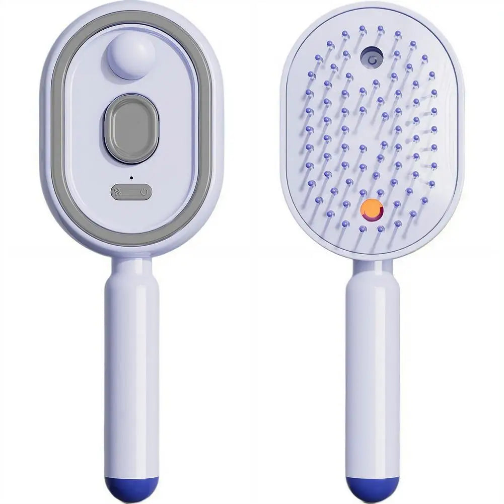 Electric Massage Comb with Spray Mist – Detangling Scalp Brush Electric Hair Brush Richie's Purple