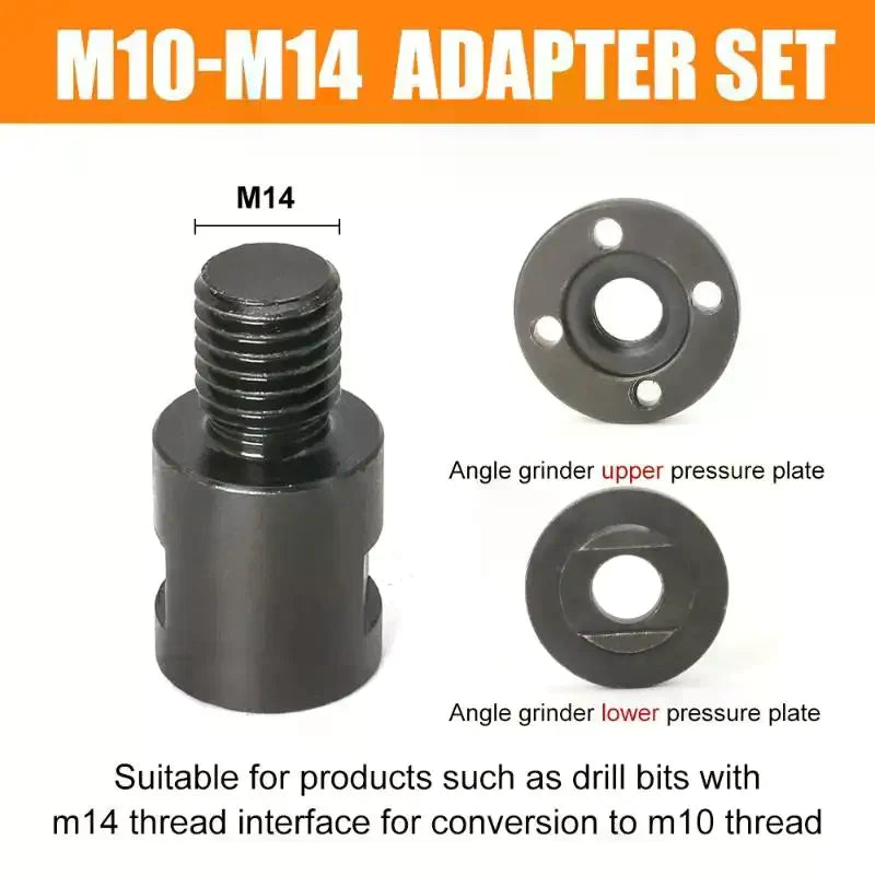 M10 to M14 Angle Grinder Thread Adapter – High Speed Steel Grinder Thread Adapter Richie's