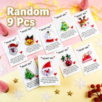 9-Pack Quicksand Christmas Cards – Santa, Snowman & Reindeer Christmas Greeting Cards Richie's Random 9 Pcs