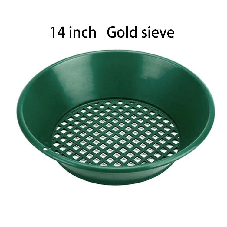 Gold Panning Pan & Sieve Set 10/14/15 Inch | Mining Kit Gold Panning Kit Richie's 1PC 14 Inch sieve
