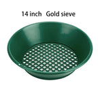 Gold Panning Pan & Sieve Set 10/14/15 Inch | Mining Kit Gold Panning Kit Richie's 1PC 14 Inch sieve