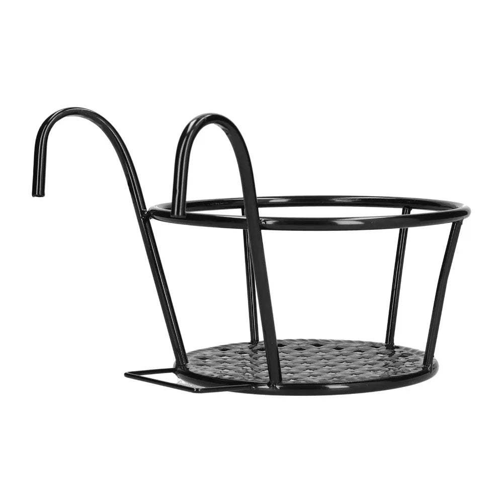 Wrought Iron Hanging Flower Pot Rack – European Wall Mount Plant Pot Rack Richie's