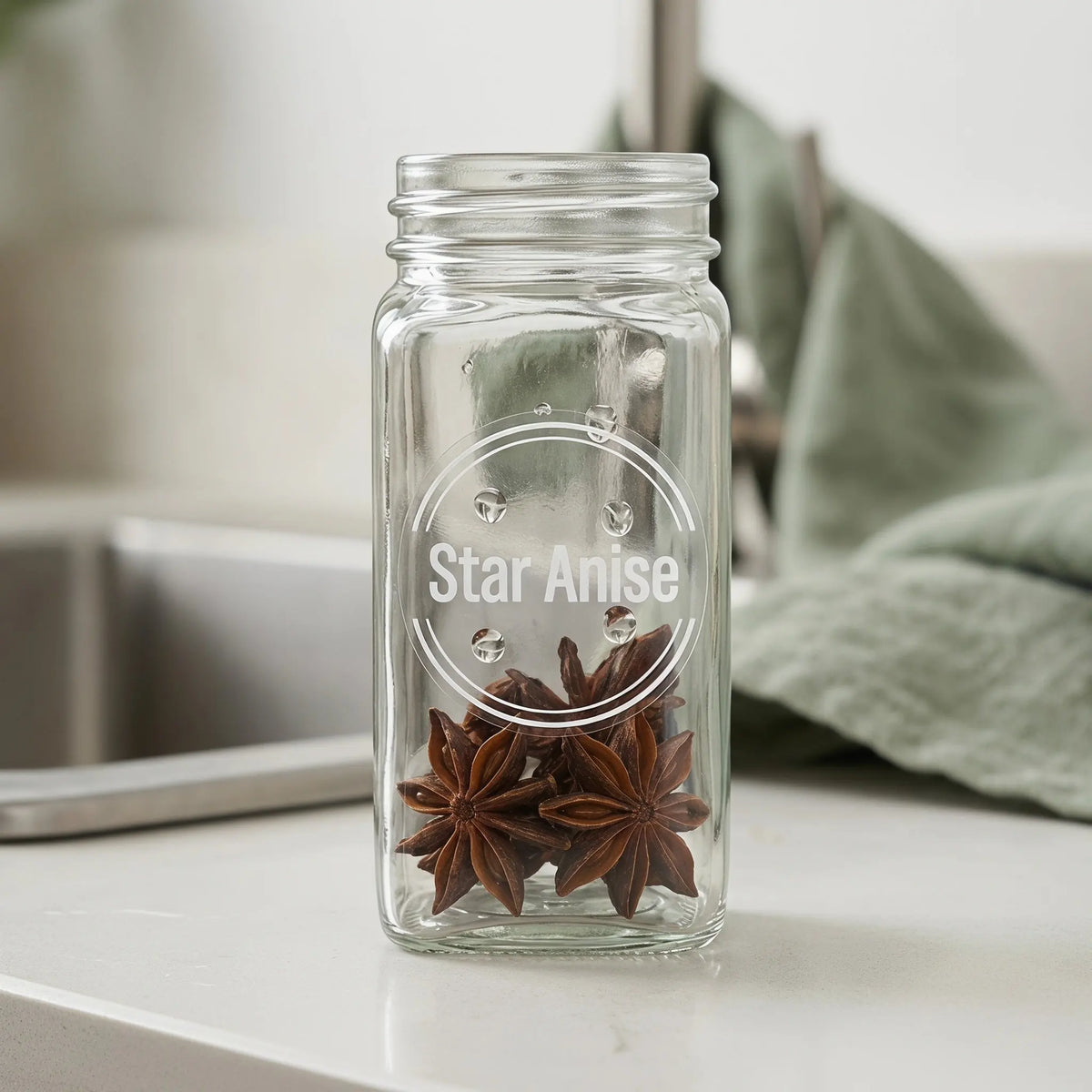 Waterproof Round Spice Labels – 2 Sets Preprinted & Blank PVC Spice Jar Labels Richie's Default Title