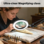 10X LED Magnifying Desk Lamp – Foldable, 3 Color Modes Magnifying Desk Lamp Richie's
