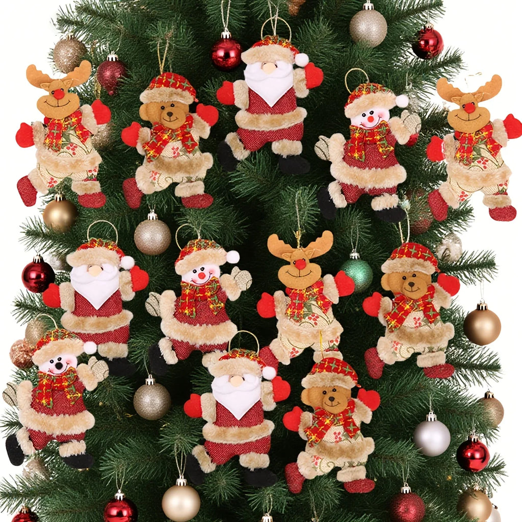 Christmas Tree Ornaments – Santa, Snowman, Reindeer & Bear Set Christmas Ornaments Richie's