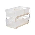 Stackable Storage Basket with Drawer – Desktop Organizer Stackable Storage Organizer Richie's Double Layers