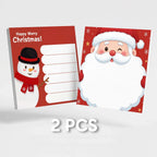 2-Pack Christmas Sticky Notes Santa Snowman Memo Pads Christmas Sticky Notes Richie's 2 Pcs